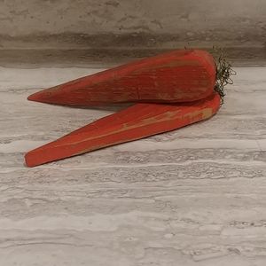 Wooden carrots